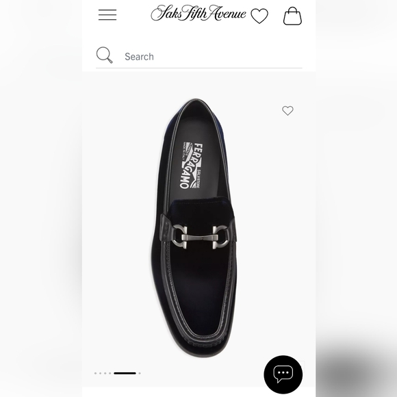 Salvatore Ferragamo 9 1/2 black velvet slip on loafers